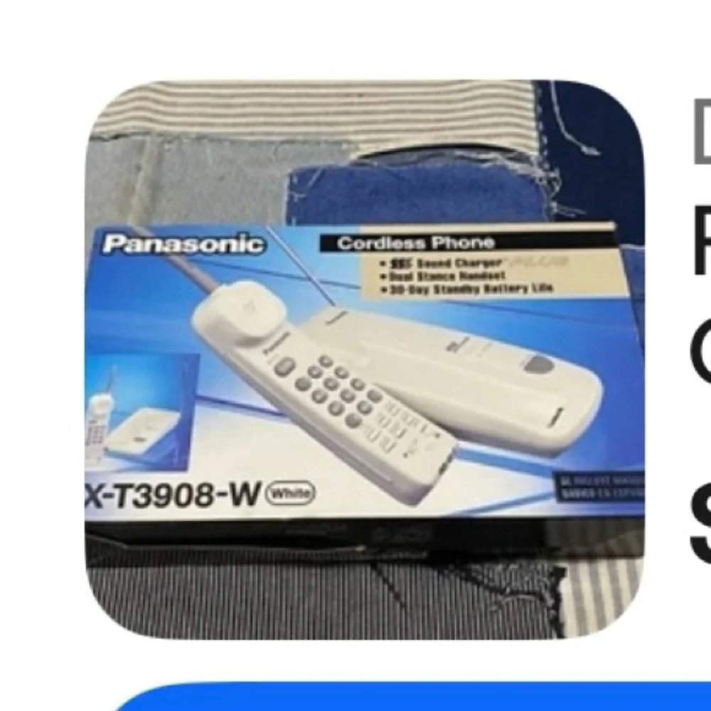Vintage Panasonic cordless phone Halloween prop works though